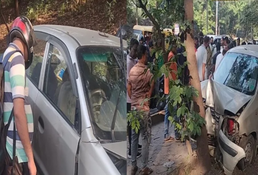 झपकी बनी जानलेवा,शादी से लौट रहे परिवार की कार पेड़ से टकराई, कई घायल